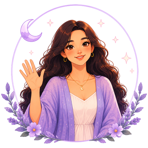 Ailyn, the app's companion character, waving